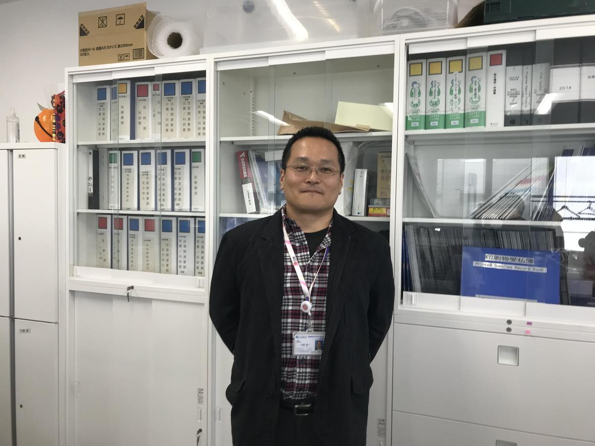 Designated Associate Prof. Ayato Sato, one of the busiest members as the head of the Research Promotion Division