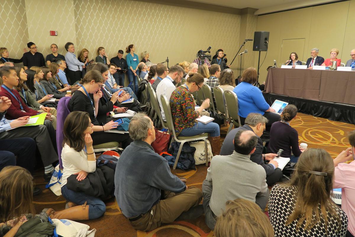 A big turnout at the AAAS emergency symposium (February 18)