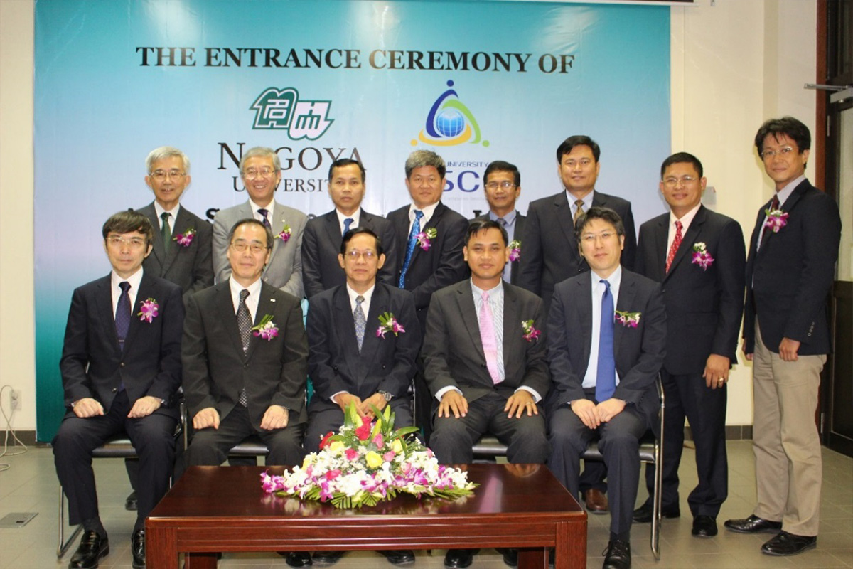 Entrance ceremony at Meidai's satellite school in Cambodia