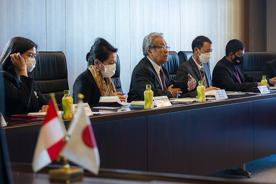 The Ambassador speaking with President Sugiyama on November 25 2022