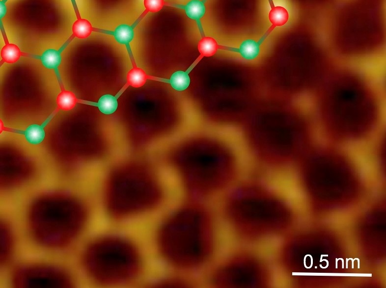 Figure: Stanene, a cousin of graphene, formed on a physically and chemically controlled surface