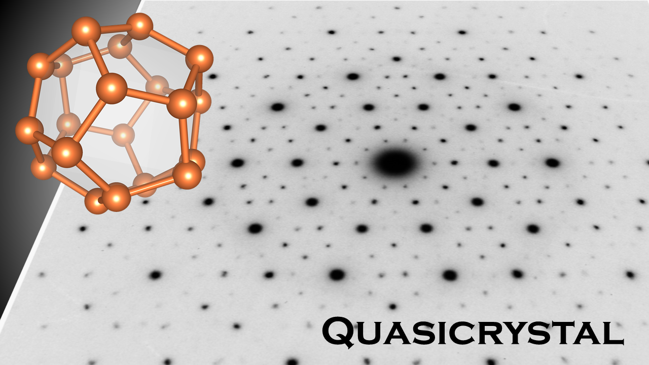 Fig. 1: Quasicrystal with five-fold rotational symmetry.