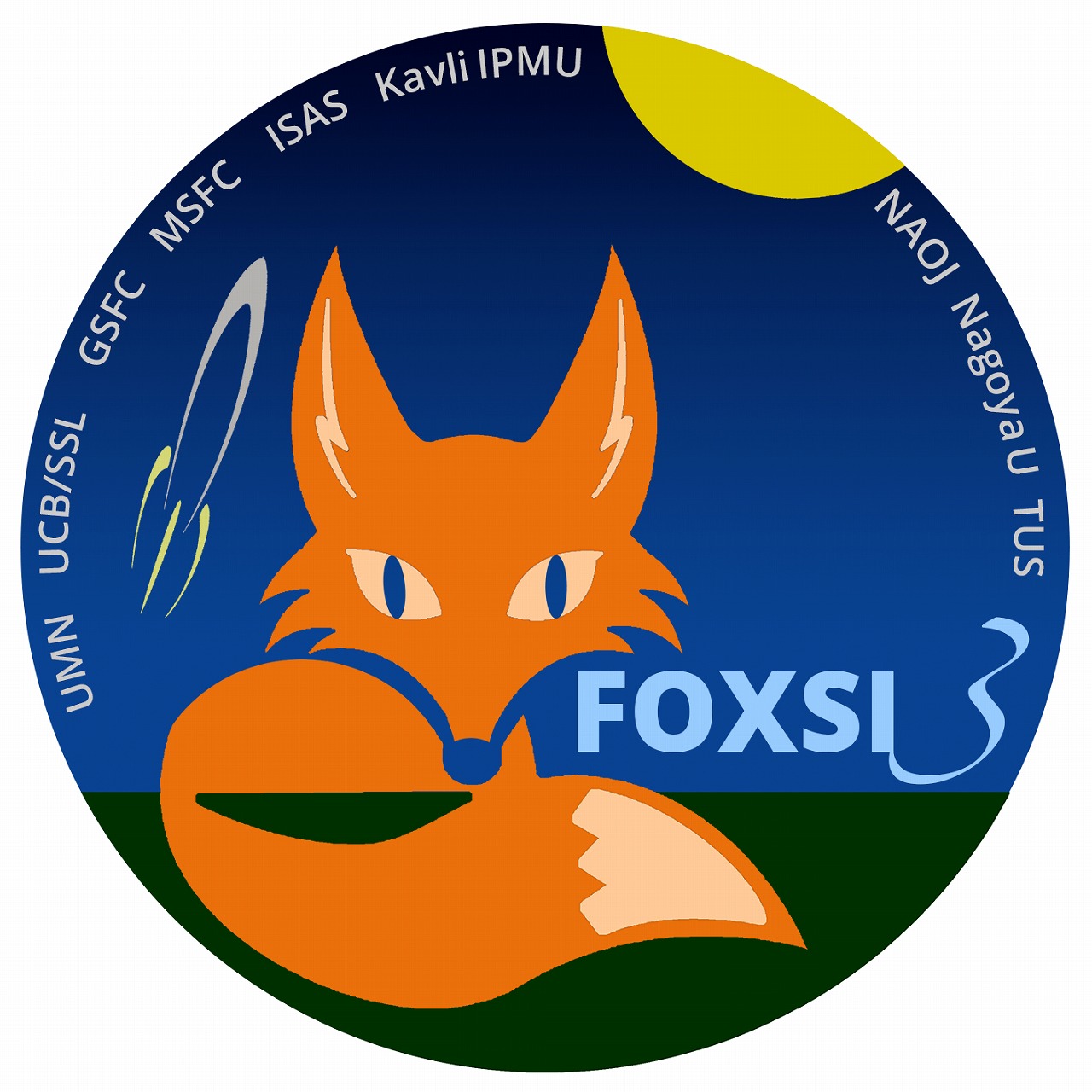 The logo of FOXSI-3. The fox is the mascot character. &copy; FOXSI-3 team