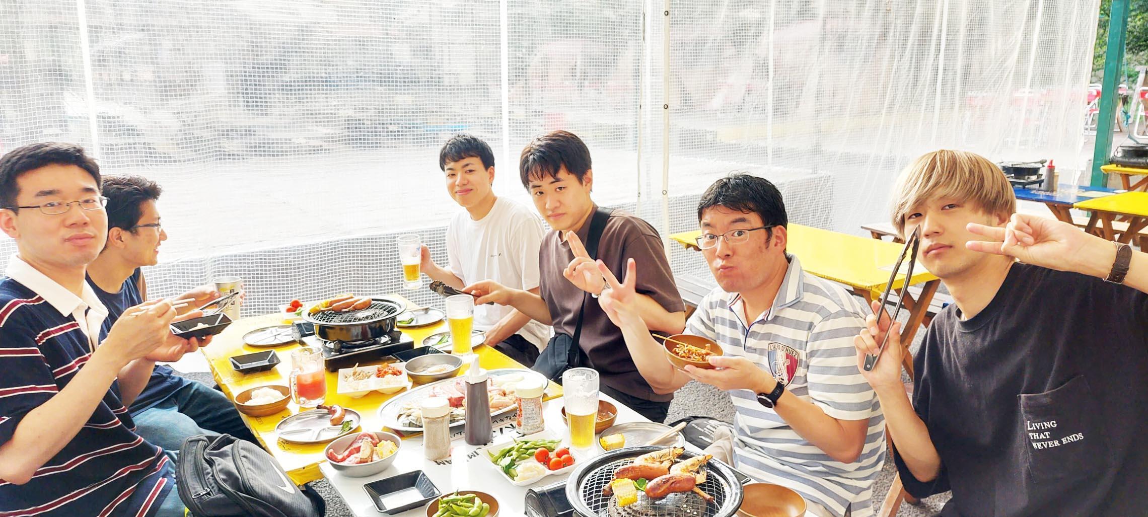 Barbecue on a lab trip