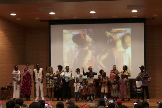 African fashion show by African kids and Nagoya University students
