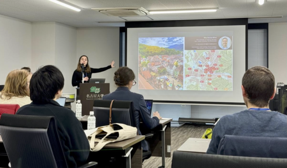 Dr. Rita Souza-Silva (YAS) introduces her research topic on urban forestation