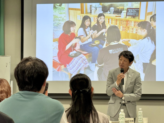 Appreciative comments from Mitsunori Yatsuya, mayor of Mihama