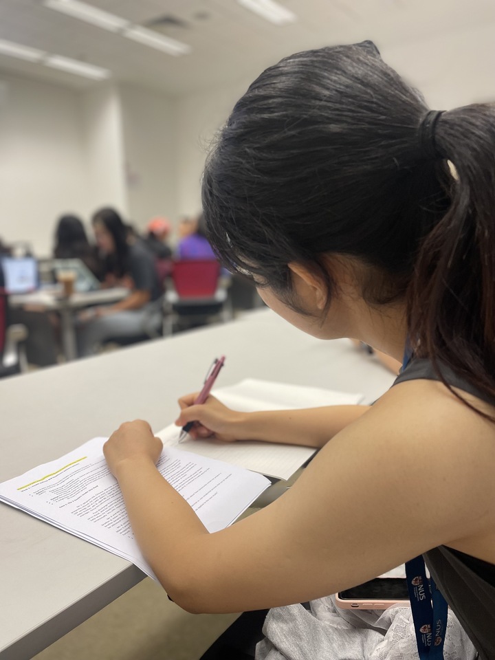 Taking classes at NUS