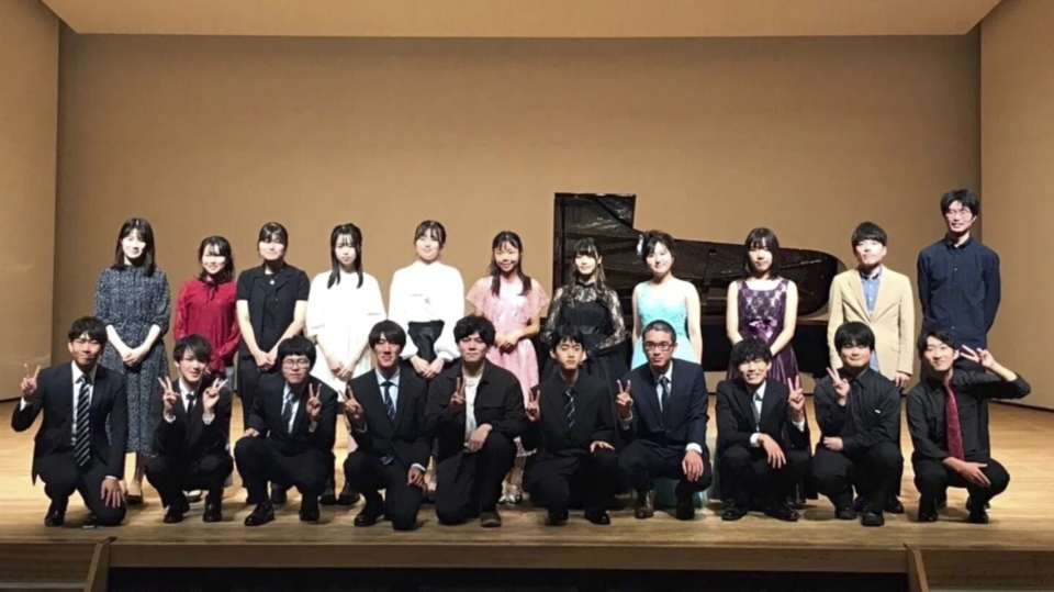 Piano Club members after one of their regular concerts