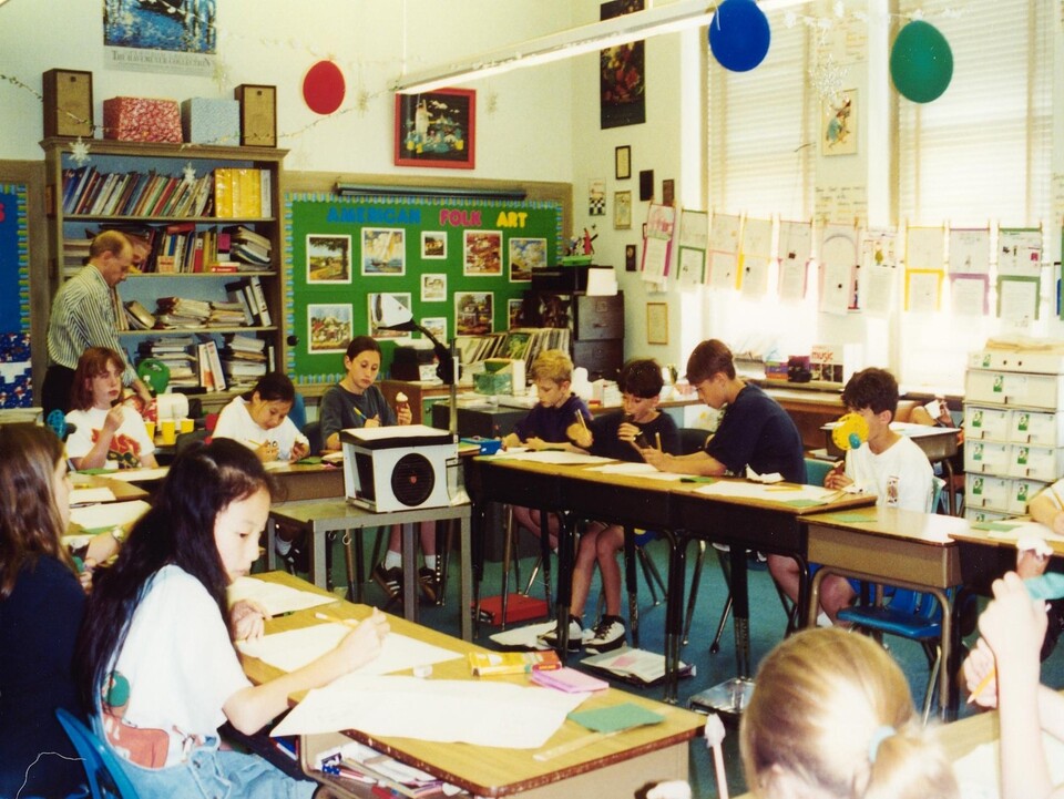 An English language class in the U.S. (Provided by Professor Watanabe)