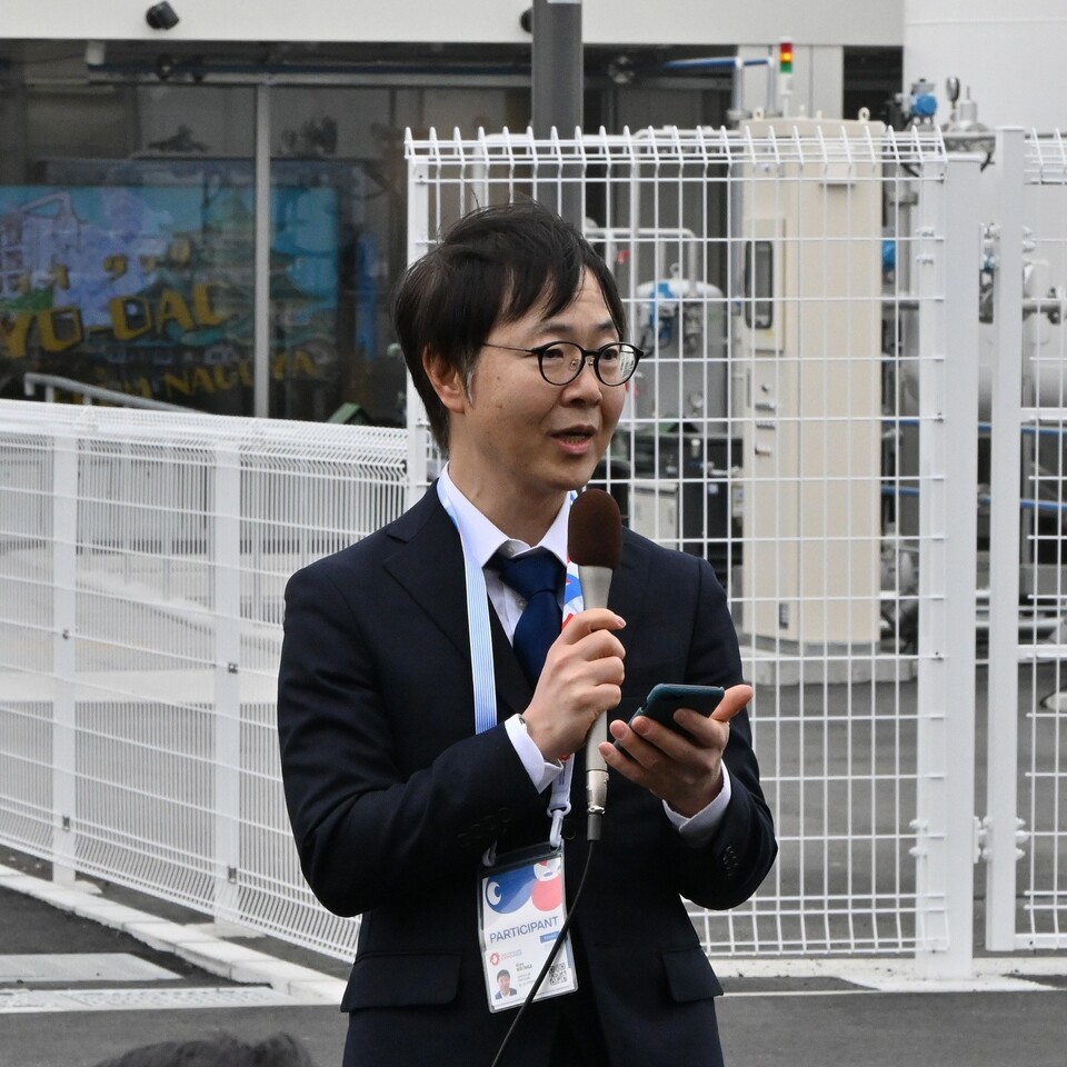 Professor Norinaga speaking at the opening ceremony on March 13, 2025.