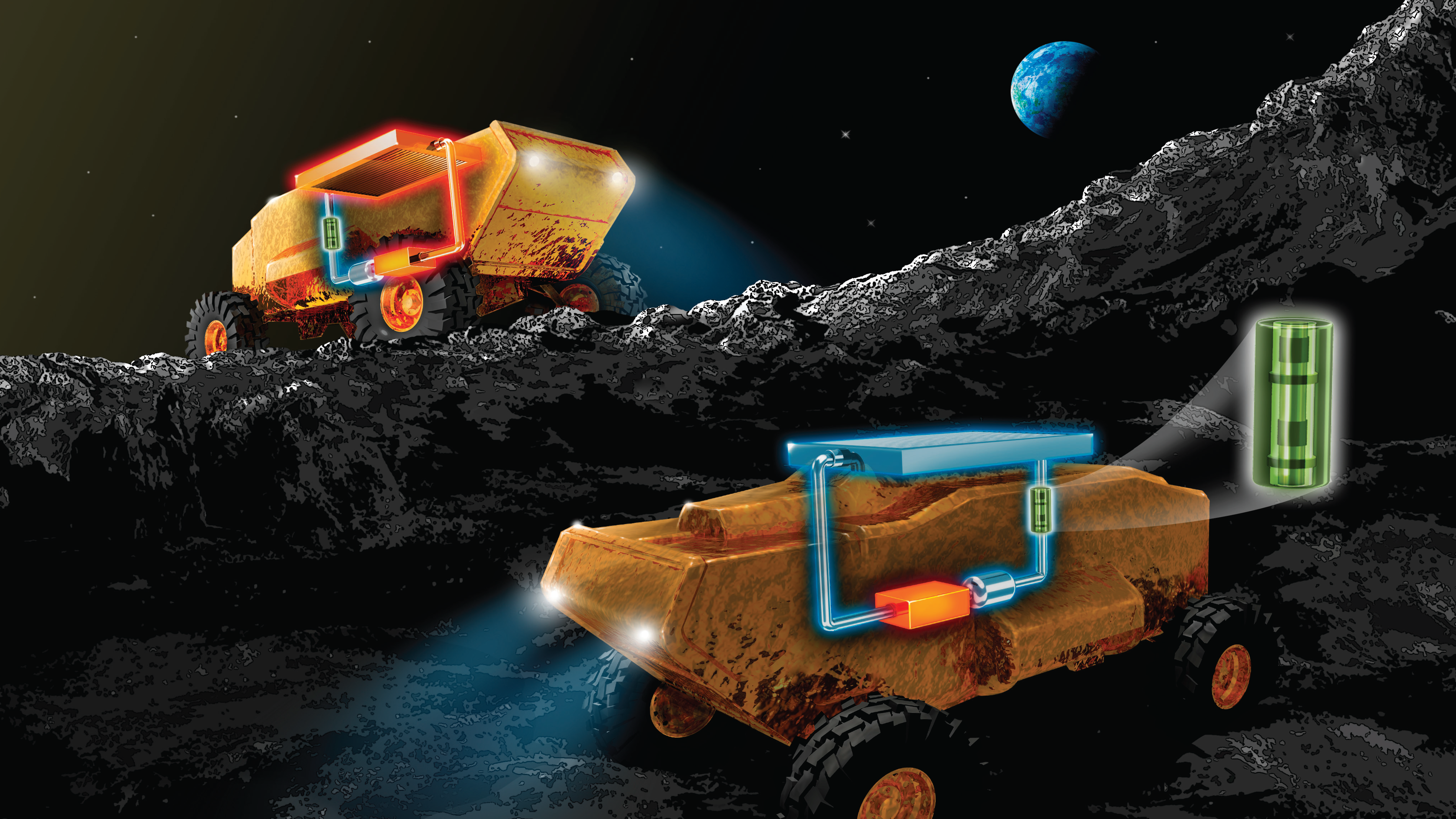 Heat-switch device boosts lunar rover longevity in harsh Moon climate