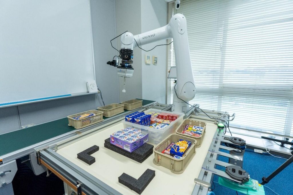 A remotely-controlled robotic arm set up at the Nagoya University Higashiyama Campus