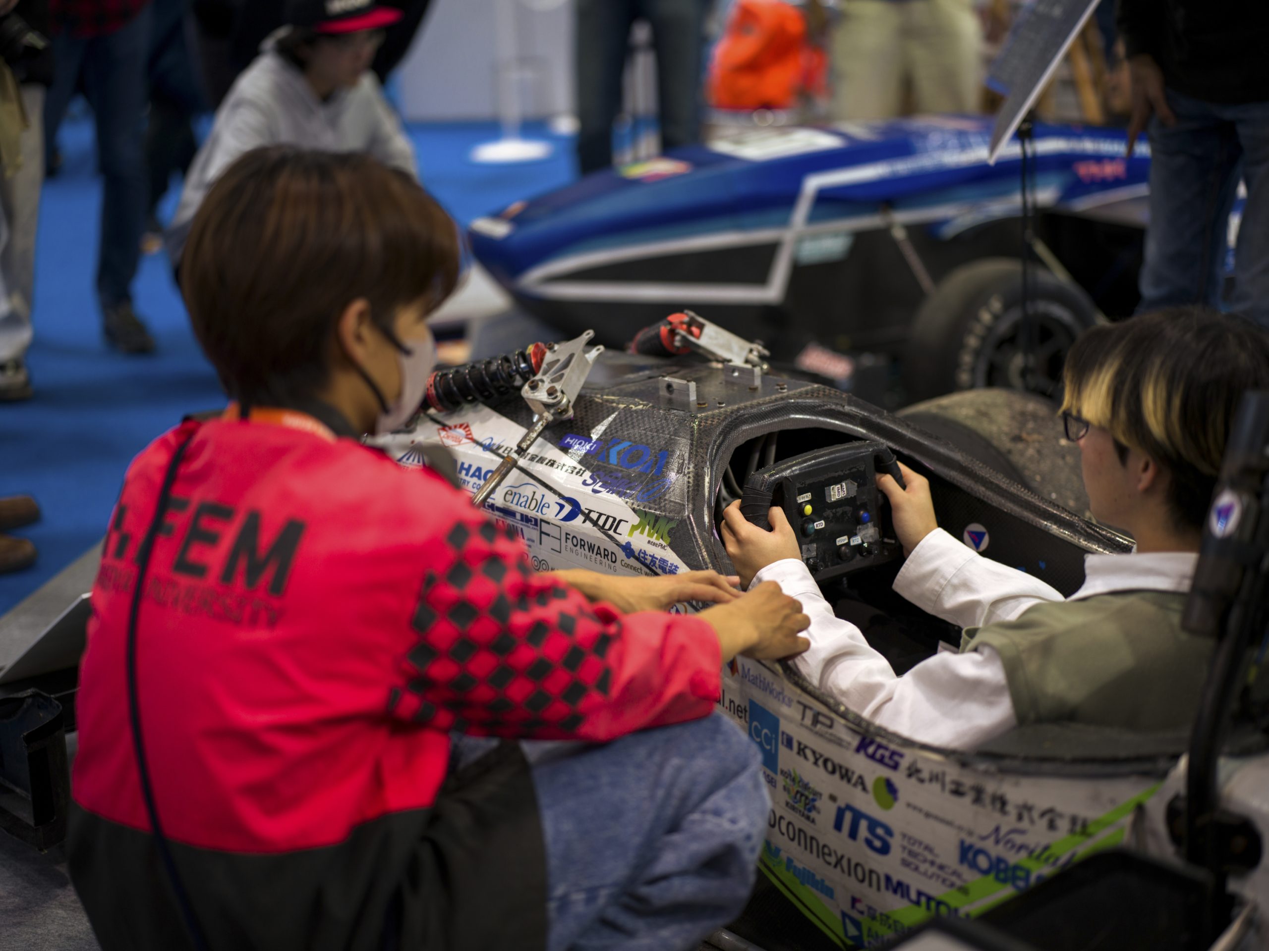 Nagoya University students exhibit winning formula car at Japan Mobility Show 2025