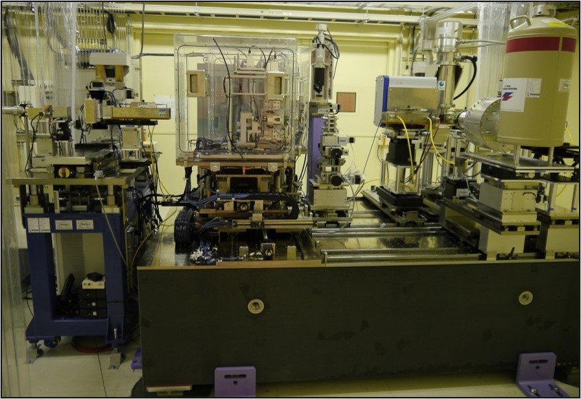 Equipment at the beamline Dr. Tada used for her experiments