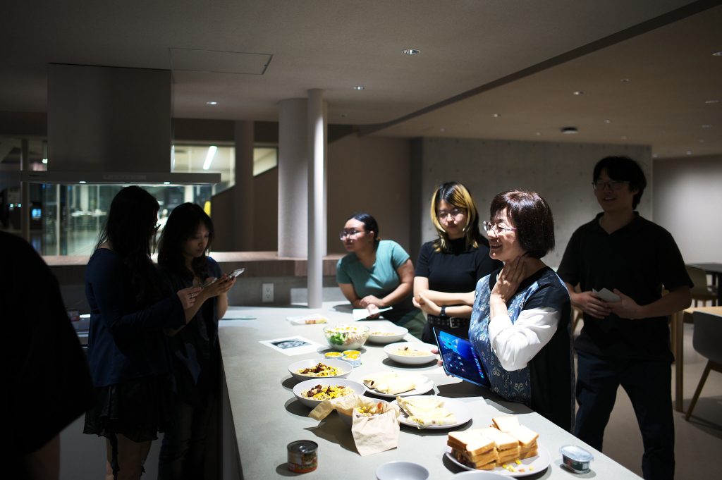 Sorin sensei talking to the students