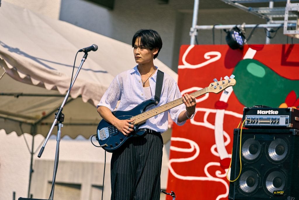 Students performing on stage during the Nagoya University Festival