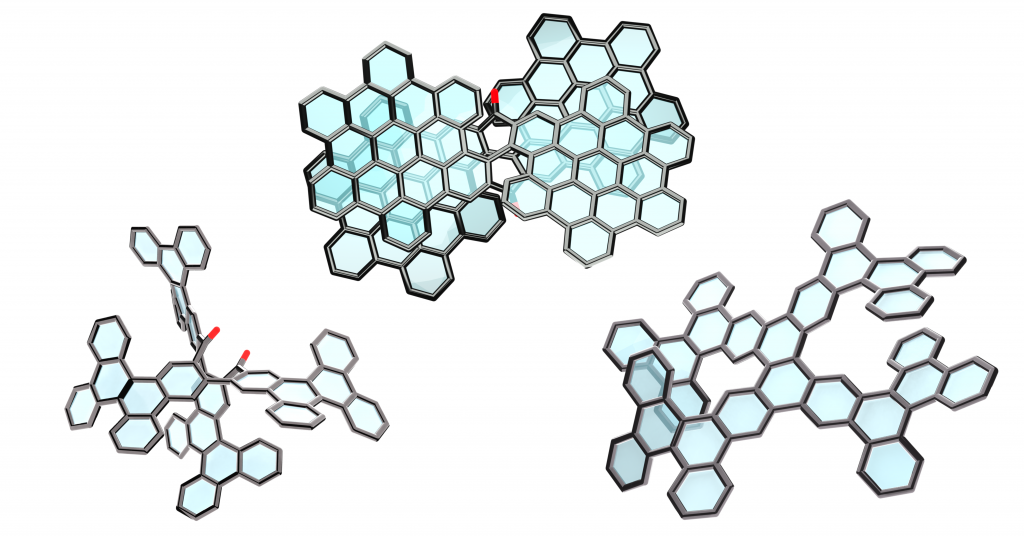 Three new chiral nanocarbon molecules shaped like a figure eight, a bathtub and a double helix